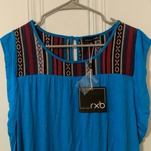 RXB Sleeveless Aztec Print Top